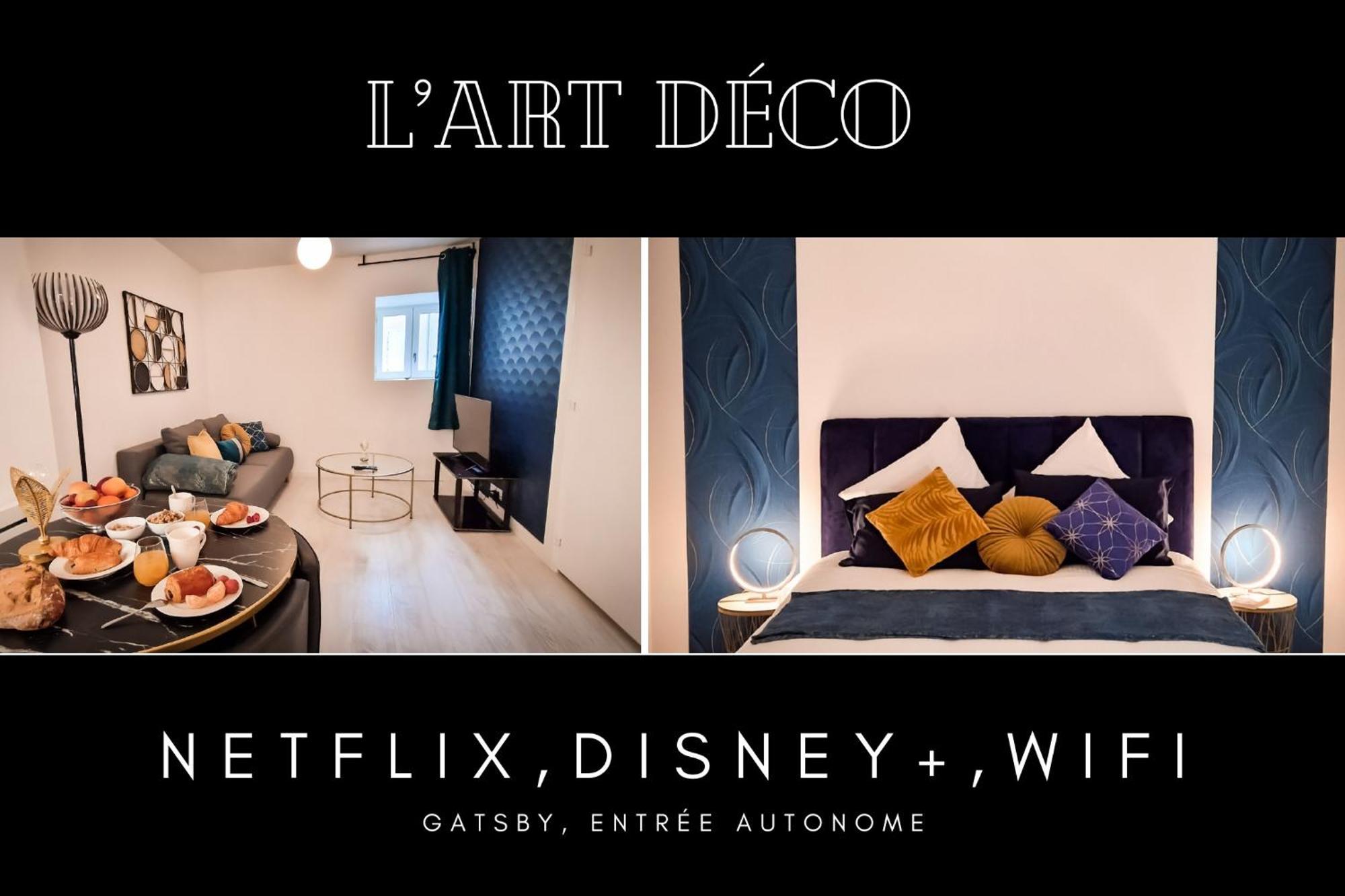 L'Art Deco 3 Etoiles Wifi, Netflix, Disney, Coeur De Bastide Villefranche-de-Rouergue Exterior foto